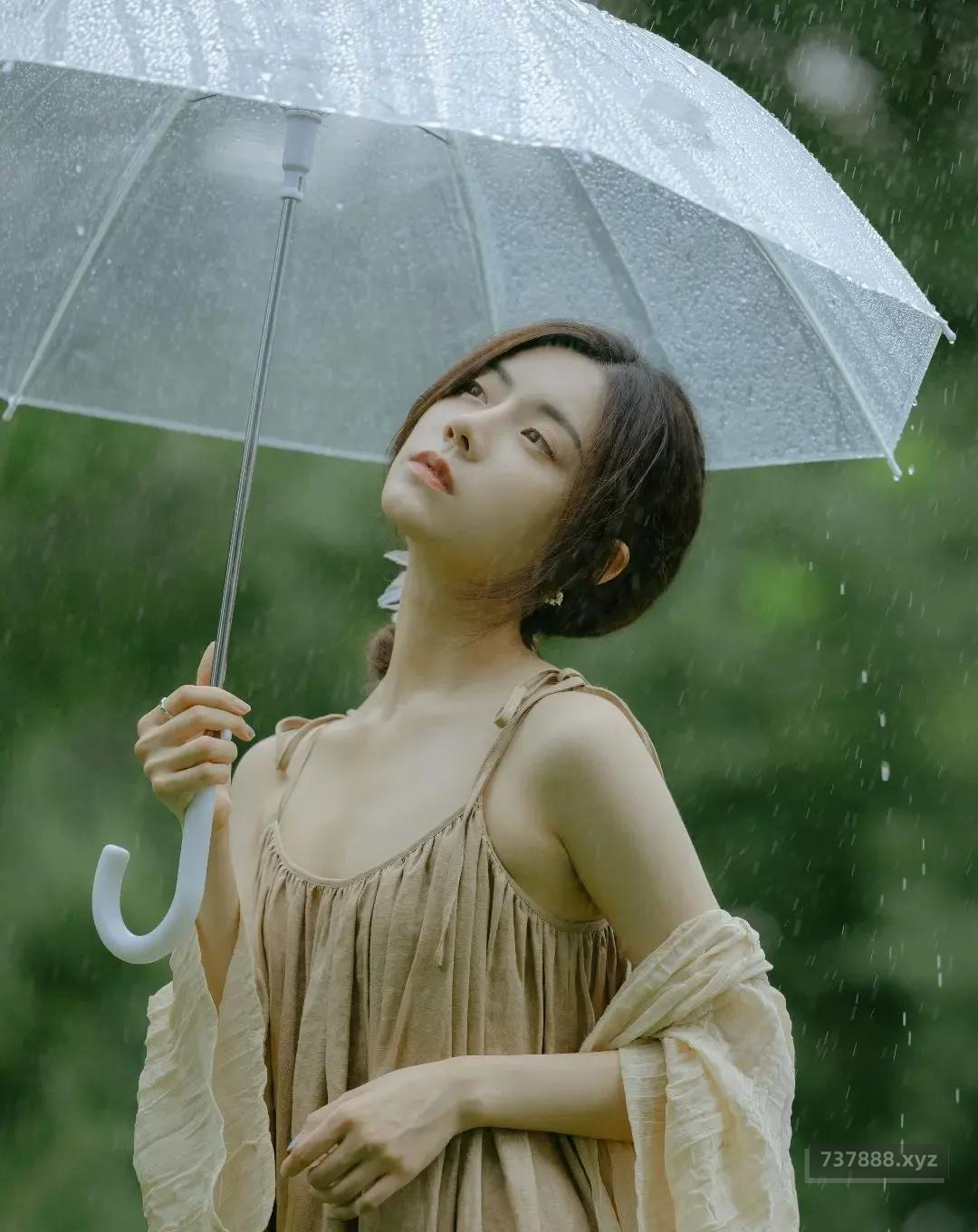 图片[3]-夏日雨中精灵 蝉雨-美美街拍